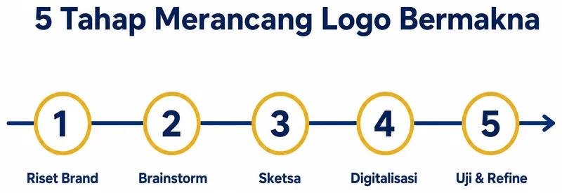 Lima tahap merancang logo bermakna dengan filosofi kuat