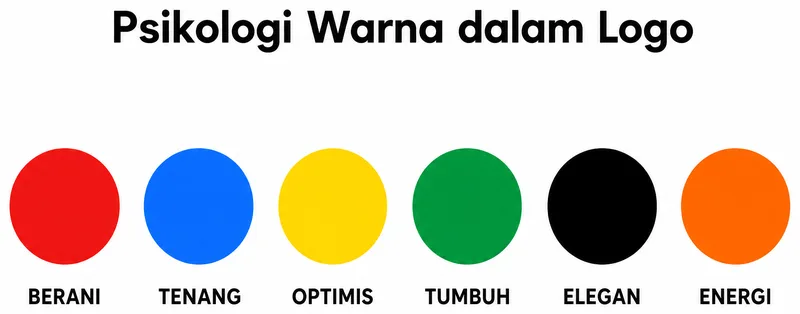 Psikologi warna dalam filosofi logo brand