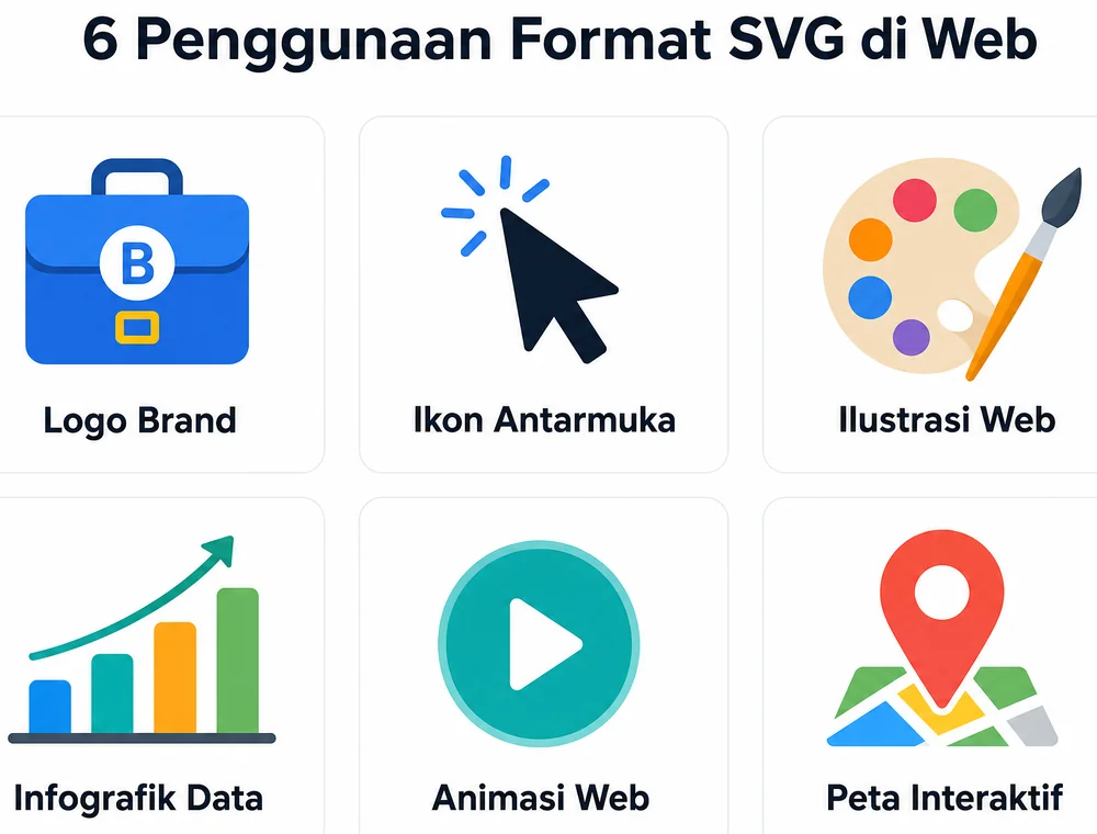 6 penggunaan umum format SVG di web