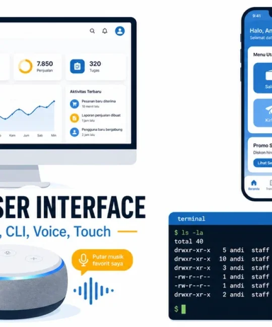 Sebutkan Tipe User Interface: 8 Jenis UI Lengkap dengan Contoh