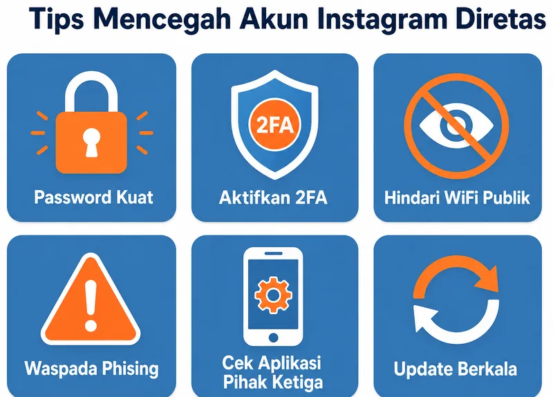 Tips mencegah akun IG diretas di masa depan