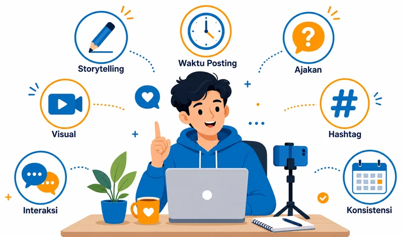 Tips meningkatkan engagement sosmed cross-platform