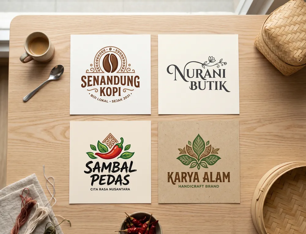 Variasi logo usaha keren untuk berbagai jenis UMKM