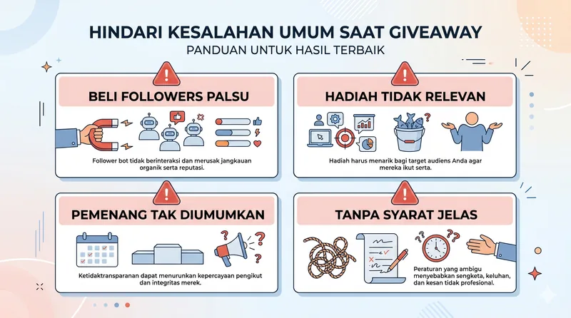 Kesalahan umum saat mengadakan giveaway yang harus dihindari