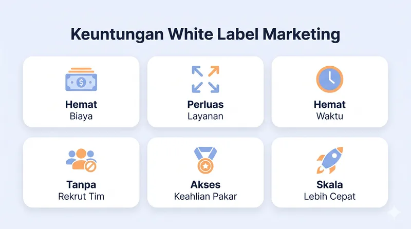 Enam keuntungan white label marketing untuk agensi dan bisnis