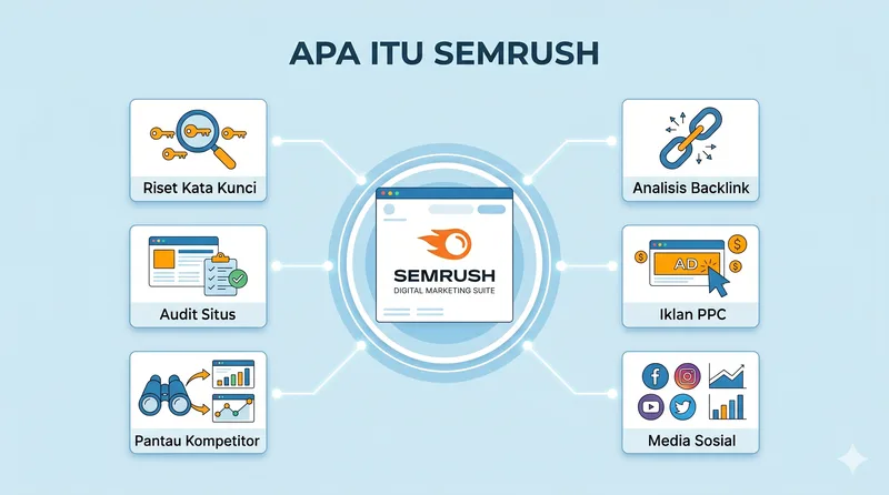 Apa itu Semrush dan enam fungsi utamanya