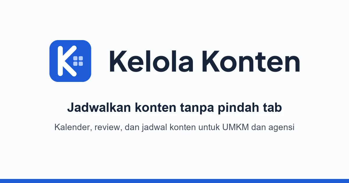 Kartu brand Kelola Konten, penjadwal konten media sosial Kartu brand Kelola Konten, penjadwal konten media sosial