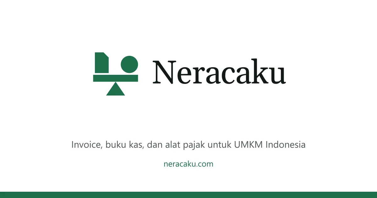 Kartu brand Neracaku, invoice dan buku kas untuk UMKM Kartu brand Neracaku, invoice dan buku kas untuk UMKM